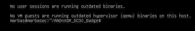 Terminal output showing the build packages finished installing